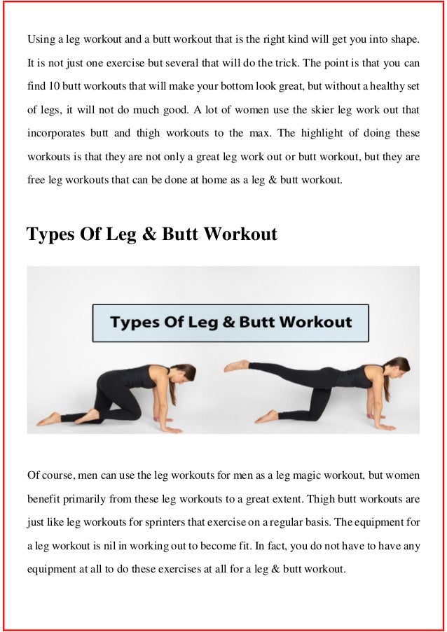 Butt Leg Workout Women